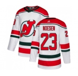 Youth New Jersey Devils #23 Stefan Noesen Authentic White Alternate Hockey Jersey