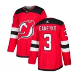 Youth New Jersey Devils #3 Ken Daneyko Authentic Red Home Hockey Jersey