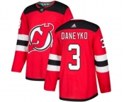 Youth New Jersey Devils #3 Ken Daneyko Authentic Red Home Hockey Jersey