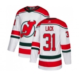 Youth New Jersey Devils #31 Eddie Lack Authentic White Alternate Hockey Jersey