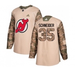 Youth New Jersey Devils #35 Cory Schneider Authentic Camo Veterans Day Practice Hockey Jersey