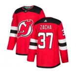 Youth New Jersey Devils #37 Pavel Zacha Authentic Red Home Hockey Jersey