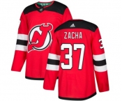 Youth New Jersey Devils #37 Pavel Zacha Authentic Red Home Hockey Jersey