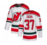 Youth New Jersey Devils #37 Pavel Zacha Authentic White Alternate Hockey Jersey