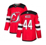 Youth New Jersey Devils #44 Miles Wood Authentic Red Home Hockey Jersey