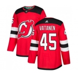Youth New Jersey Devils #45 Sami Vatanen Authentic Red Home Hockey Jersey