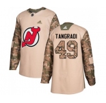 Youth New Jersey Devils #49 Eric Tangradi Authentic Camo Veterans Day Practice Hockey Jersey