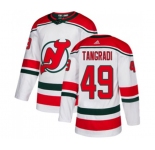 Youth New Jersey Devils #49 Eric Tangradi Authentic White Alternate Hockey Jersey
