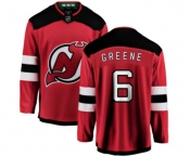 Youth New Jersey Devils #6 Andy Greene Fanatics Branded Red Home Breakaway Hockey Jersey