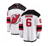 Youth New Jersey Devils #6 Andy Greene Fanatics Branded White Away Breakaway Hockey Jersey
