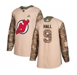 Youth New Jersey Devils #9 Taylor Hall Authentic Camo Veterans Day Practice Hockey Jersey