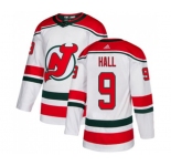Youth New Jersey Devils #9 Taylor Hall Authentic White Alternate Hockey Jersey