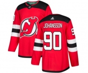 Youth New Jersey Devils #90 Marcus Johansson Authentic Red Home Hockey Jersey