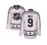 Youth Reebok New Jersey Devils #9 Taylor Hall Authentic White Metropolitan Division 2017 All-Star NHL Jersey
