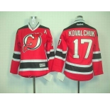 youth nhl jerseys new jersey devils #17 kovalchuk red