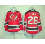 youth nhl jerseys new jersey devils #26 elias red