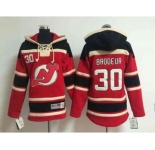 youth nhl jerseys new jersey devils #30 brodeur red[pullover hooded sweatshirt]