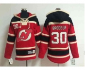 youth nhl jerseys new jersey devils #30 brodeur red[pullover hooded sweatshirt]