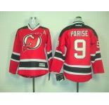 youth nhl jerseys new jersey devils #9 parise red