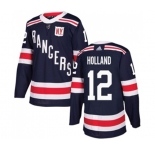 Adidas New York Rangers #12 Peter Holland Authentic Navy Blue 2018 Winter Classic NHL Jersey