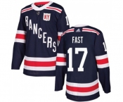 Adidas New York Rangers #17 Jesper Fast Authentic Navy Blue 2018 Winter Classic NHL Jersey