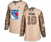 Adidas New York Rangers #18 Marc Staal Authentic Camo Veterans Day Practice NHL Jersey