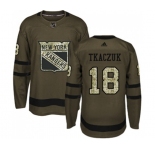 Adidas New York Rangers #18 Walt Tkaczuk Authentic Green Salute to Service NHL Jersey