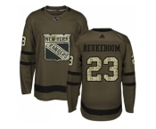 Adidas New York Rangers #23 Jeff Beukeboom Green Salute to Service Stitched NHL Jersey