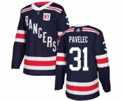 Adidas New York Rangers #31 Ondrej Pavelec Authentic Navy Blue 2018 Winter Classic NHL Jersey