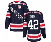 Adidas New York Rangers #42 Brendan Smith Authentic Navy Blue 2018 Winter Classic NHL Jersey