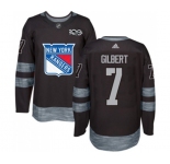 Adidas New York Rangers #7 Rod Gilbert Premier Black 1917-2017 100th Anniversary NHL Jersey