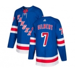 Adidas New York Rangers #7 Rod Gilbert Premier Royal Blue Home NHL Jersey