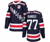 Adidas New York Rangers #77 Anthony DeAngelo Authentic Navy Blue 2018 Winter Classic NHL Jersey