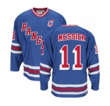 CCM New York Rangers #11 Mark Messier Authentic Royal Blue Heroes of Hockey Alumni Throwback NHL Jersey