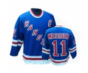 CCM New York Rangers #11 Mark Messier Authentic Royal Blue Throwback NHL Jersey