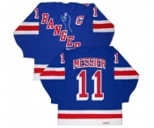 CCM New York Rangers #11 Mark Messier Premier Royal Blue New Throwback NHL Jersey