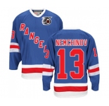 CCM New York Rangers #13 Sergei Nemchinov Authentic Royal Blue 75TH Throwback NHL Jersey