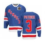 CCM New York Rangers #3 James Patrick Authentic Royal Blue 75TH Throwback NHL Jersey