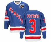 CCM New York Rangers #3 James Patrick Premier Royal Blue 75TH Throwback NHL Jersey