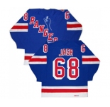 CCM New York Rangers #68 Jaromir Jagr Authentic Royal Blue New Throwback NHL Jersey