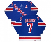 CCM New York Rangers #7 Rod Gilbert Premier Royal Blue New Throwback NHL Jersey