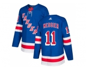 Men Adidas New York Rangers #11 Mark Messier Royal Blue Home Authentic Stitched NHL Jersey