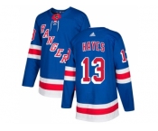 Men Adidas New York Rangers #13 Kevin Hayes Royal Blue Home Authentic Stitched NHL Jersey