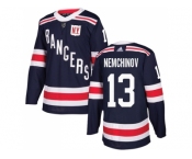 Men Adidas New York Rangers #13 Sergei Nemchinov Navy Blue Authentic 2018 Winter Classic Stitched NHL Jersey