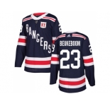 Men Adidas New York Rangers #23 Jeff Beukeboom Navy Blue Authentic 2018 Winter Classic Stitched NHL Jersey