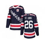 Men Adidas New York Rangers #26 Martin St.Louis Navy Blue Authentic 2018 Winter Classic Stitched NHL Jersey
