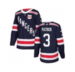 Men Adidas New York Rangers #3 James Patrick Navy Blue Authentic 2018 Winter Classic Stitched NHL Jersey