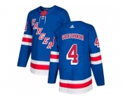 Men Adidas New York Rangers #4 Ron Greschner Royal Blue Home Authentic Stitched NHL Jersey