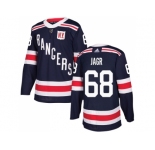 Men Adidas New York Rangers #68 Jaromir Jagr Navy Blue Authentic 2018 Winter Classic Stitched NHL Jersey