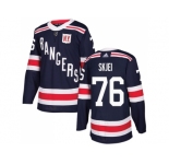 Men Adidas New York Rangers #76 Brady Skjei Navy Blue Authentic 2018 Winter Classic Stitched NHL Jersey